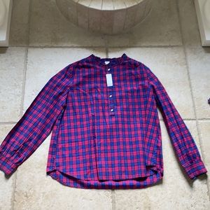 Pink and blue flannel